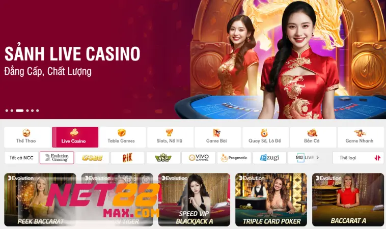 Casino Net88 và những lợi thế hiếm có khó tìm Casino Net88 và những lợi thế hiếm có khó tìm