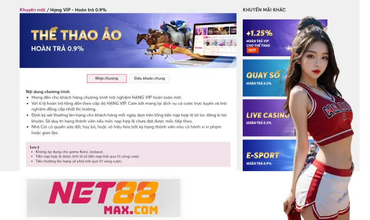 Điều kiện nhận hoàn trả 0.9% cược thể thao ảo Điều kiện nhận hoàn trả 0.9% cược thể thao ảo