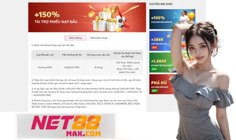 Điều kiện vòng cược để được nhận tài trợ phiếu nạp đầu